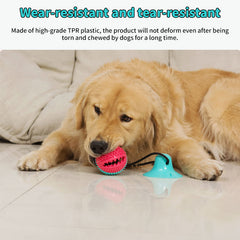 Dog Food Toys - Silicone Suction Interactive Chew Toy, Dental Cleaning Chew Brush for Puppy Teething & Pet Feeding Supplies