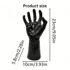 Gothic Halloween Indoor Decor: 12-Pack Bat Sticker Wall Hangings (Spooky Hands & Lit Candles) for Gothic Walls