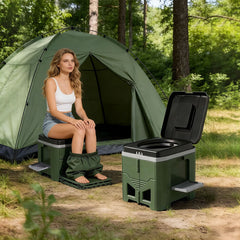 Foldable Portable Toilet for Car & Camping - Emergency Outdoor Stool with Odor-Proof Design, Adult Travel Toilet