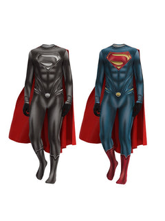 Halloween party Superman Iron Man costume Clark Kent cosplay jumpsuit