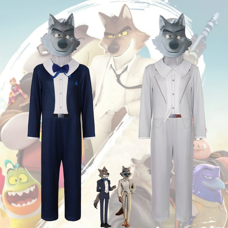The Bad Guys Wolf Cosplay Costume Halloween Outfit Stage Wear Role Play Clothing