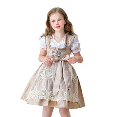 Festival Children's Clothing Girl Cos Maid Costume Oktoberfest Munich Farm Countryside Dress