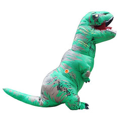 Cosplay Halloween Party Game Adult Children Inflatable Suit Tyrannosaurus Rex Dinosaur Inflatable Clothes Show Props