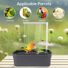 Automatic Parrot Bath - USB Electric Bird Bath with Circulating Water Shower