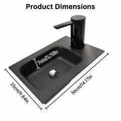 Aluminum Alloy IGT Camping Sink with Tea Tray & Cutting Board - Foldable Accessory for Outdoor IGT Table