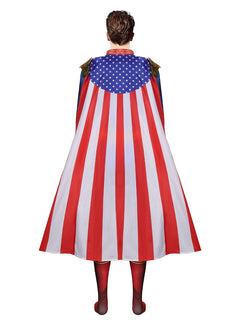 Black robed picket team cosplay costume villain Halloween stage performance costume cloak superman