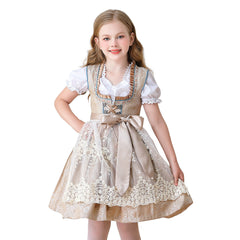 Festival Children's Clothing Girl Cos Maid Costume Oktoberfest Munich Farm Countryside Dress