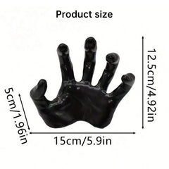 Gothic Halloween Indoor Decor: 12-Pack Bat Sticker Wall Hangings (Spooky Hands & Lit Candles) for Gothic Walls