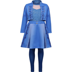 Chloe Cosplay Costume for Girls Blue Suit Dress Set from The Descendants 5 Star Wars Legacy