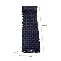 Ultralight Inflatable Sleeping Pad with Pillow - 1-2 Person Camping Mattress
