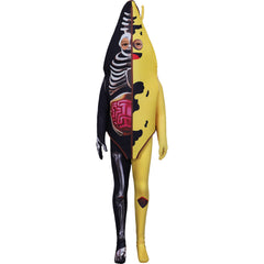 Fortnite Half-Anatomy Banana Costume Skull Banana Game Cosplay Costume Halloween Party Outfit
