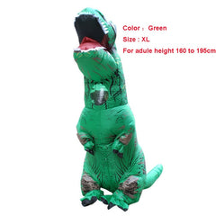 Unique Adult T-REX Inflatable Costume Christmas Cosplay Dinosaur Animal Jumpsuit Halloween Costume for Women Men