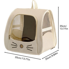 Pet Carrier Backpack, Travel Bag for Small Dogs and Cats, Breathable Mesh Car & Outdoor Carrier