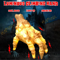 Electric Halloween Hands Realistic Halloween Skeleton Hand With Sound Light Costume Props Halloween Gothic Home Decor
