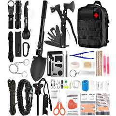Multi-functional Outdoor First Aid Kit, Emergency Survival Gear with Trauma Bag for Camping, Hiking, Hunting Adventures