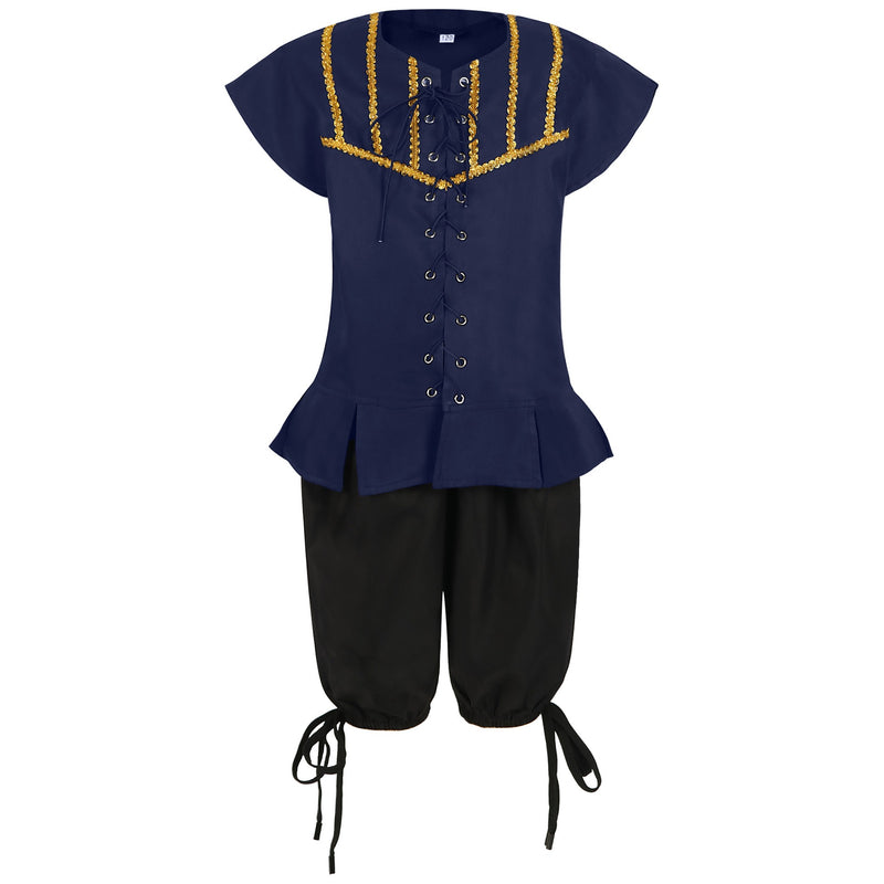 Halloween costume party cosplay Halloween children's pirate costume Caribbean pirate performance costume