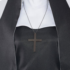 Halloween TheNun Ghost Sister cosplay costume, black horror nun costume, priest cosplay costume