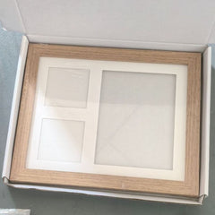 Handprint and Footprint Frame with Ink Pad - Baby Keepsake, Dog &amp; Cat Paw Print, DIY Child Photo Frame