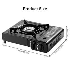 Portable Gas Camping Stove, 2.2kW Outdoor Cooker with Full Kit (Pot Stand & Carry Case)