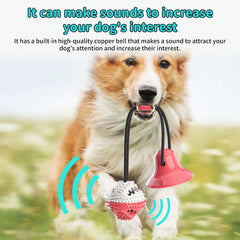 Dog Food Toys - Silicone Suction Interactive Chew Toy, Dental Cleaning Chew Brush for Puppy Teething & Pet Feeding Supplies