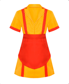 Breakout Sisters Uniform Fast Food Maid Dress Halloween Party Waitress Cosplay Costume