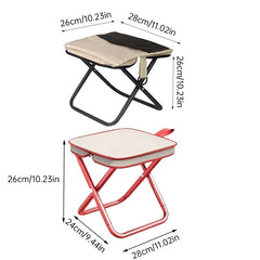 Outdoor Folding Chair, Portable Fishing Chair, Compact Train Stool, Foldable Camping Chair, Mini Camping Bench