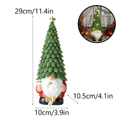 Christmas Dwarves Glowing Christmas Tree Decorations Resin Holiday Scene Desktop Ornaments