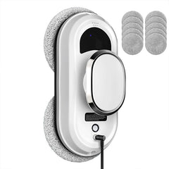 5600Pa Smart Window Cleaning Robot, Ultra-Thin Auto Glass Cleaner with Remote for Home & Office