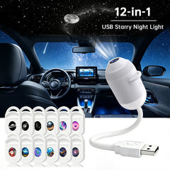 5D Holographic Galaxy & Ocean Projector – Smart LED Night Light with 24 Films for Bedroom & Party Décor