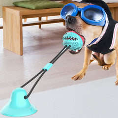 Dog Food Toys - Silicone Suction Interactive Chew Toy, Dental Cleaning Chew Brush for Puppy Teething & Pet Feeding Supplies