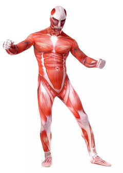 Attack on Titan Super Giant Jumpsuit Muscle Shapewear Halloween 3D Printed Suit