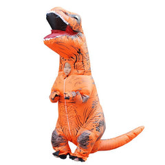 Cosplay Halloween Party Game Adult Children Inflatable Suit Tyrannosaurus Rex Dinosaur Inflatable Clothes Show Props
