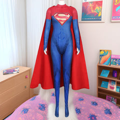 Superhero Cosplay Costume for Women, Bodycon Jumpsuit with Cape, Fantasy Style, Halloween Outfit