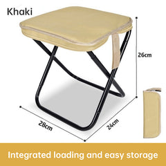 Outdoor Folding Chair, Portable Fishing Chair, Compact Train Stool, Foldable Camping Chair, Mini Camping Bench