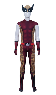 Wolverine Cosplay Costume Marvel  Sleeveless Muscular Zentai Bodysuit Halloween Costume