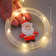 Merry Christmas Santa Claus LED Curtain Light Christma Decorations for Home Christmas Tree Decorations Xmas Natale New Year
