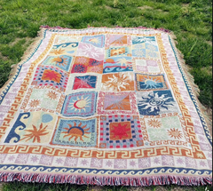Multi-functional blanket for camping, bedroom, living room, cotton blanket, sofa cushion, and blanket