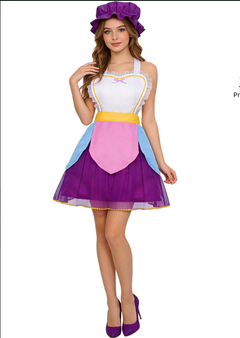 Potts Cosplay Costume Beauty and the Beast Tea Pot Lady Halloween Fairy Tale Character Dress
