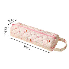 Padded Hair Dryer & Curling Iron Storage Bag | Large Cotton Dustproof Travel Case with Handle