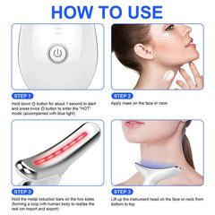 Neck Massager Beauty Device with 7-Color Light Therapy