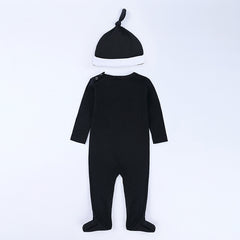 Children's Clothing Autumn Cotton Long Sleeve Romper with Hat Set Halloween Costume Baby Onesie