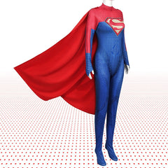 Superhero Cosplay Costume for Women, Bodycon Jumpsuit with Cape, Fantasy Style, Halloween Outfit